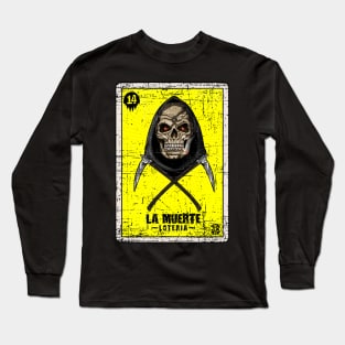 Loteria, La Muerte, Grim Reaper Long Sleeve T-Shirt